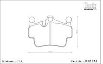 エンドレス ブレーキパッド Ewig CC40(ME20) フロント ポルシェ ケイマン (987) 3.4S 987MA121 09/7～_画像2