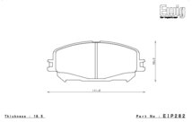 エンドレス ブレーキパッド Ewig NEW TYPE R フロント ルノー メガーヌ4 スポーツツアラーアニヴェルセル KBH5F 18/11～_画像2