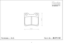 エンドレス ブレーキパッド Ewig MX72 PLUS 前後セット プジョー 607 3 Z8 Z8XFX 02/5～05/5_画像3