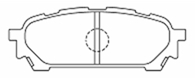 RG レーシングギア SR ブレーキパッド リア用 フォレスター SG5 H15.2～ クロススポーツ_画像2