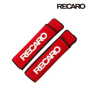 RECARO レカロ正規品 ベルトカバー ベロアレッド 赤 2個セット
