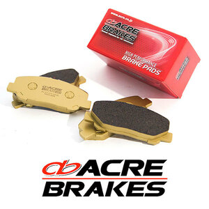  Acre brake pad dust less real front and back set Peugeot 206 hatchback 1.6 Roland Garros T16RG 2003/07~2006/01
