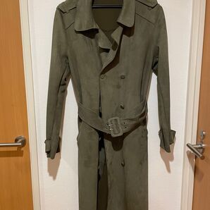 【美品】ZARA BASIC ザラ ベーシック トレンチデザイン スウェード調 ロングコート レディースSサイズ