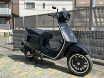 Vespa Sprint 150 ABS ベスパ スプリント150 ブラック ちょい悪カスタム車両！しぶーい 大阪　寝屋川から_画像4