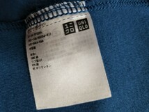 ★UNIQLO 　ユニクロ ★ ハイネック プルオーバー　カットソー　メンズ　青緑色　サイズM_画像9