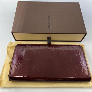 【中古】Louis Vuitton ルイヴィトン M91536 ジッピーウォレット＜財布＞ヴェルニ カード入れ ファスナー 長財布 レディース