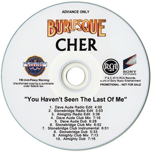 Cher/You Haven't Seen The Last Of Me/Dave Aude,Stonebridge,Almighty Remix