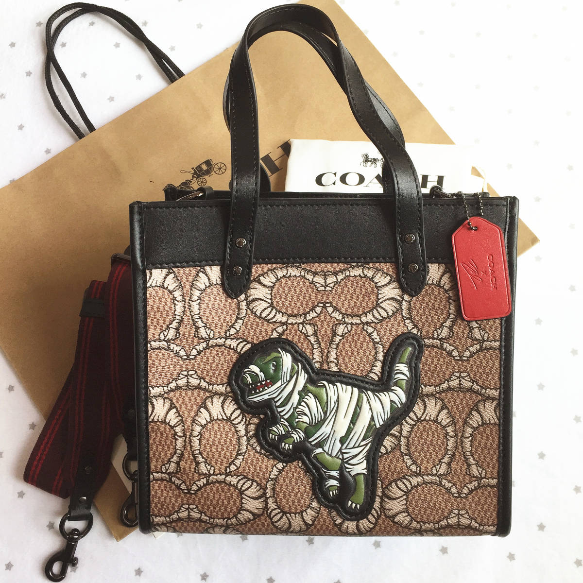 Coach 55564 トートバッグ 恐竜キーホルダーは付属しません バッグ