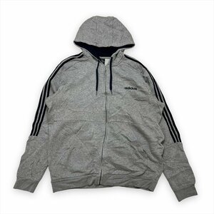 アディダス パーカー グレー adidas 古着 メンズ XL 4XO 裏起毛