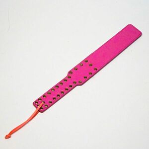 . leather .. play classical mchi peach pink 40cm flat nail weapon tool pet sz cosplay woman king 