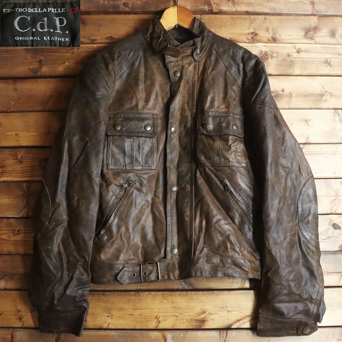 公式 販売 ParadiseMensWear(USA)ビンテージモーターサイクルレザーJKT