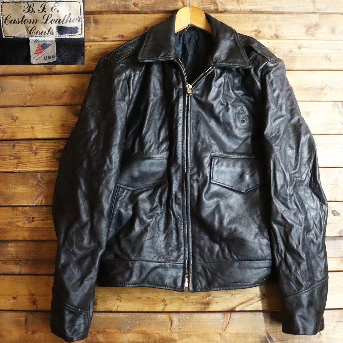 ヤフオク! -「ポリスマン レザージャケット」の落札相場・落札価格