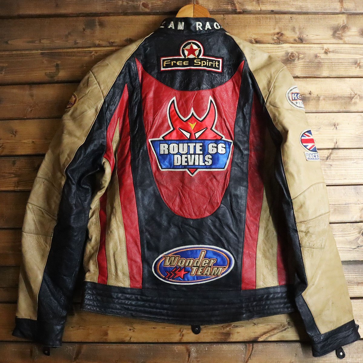 SALE/65%OFF】 TEAM ECO LEATHER JACKET チーム エコレザー