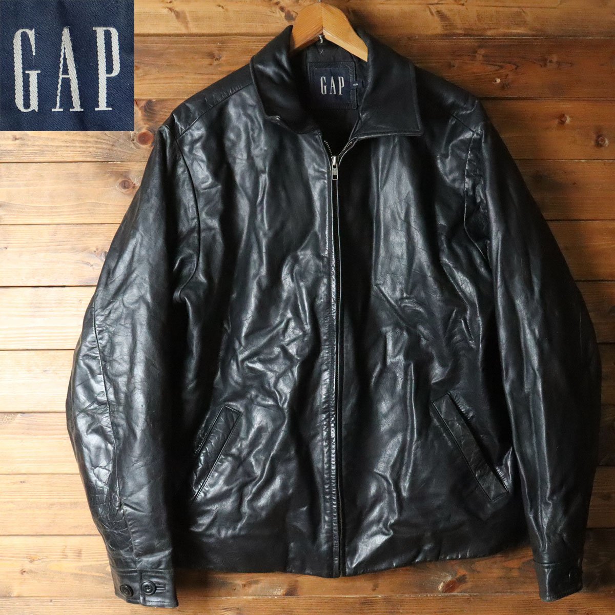 ヤフオク! -「gap レザー ジャケット」の落札相場・落札価格