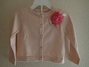 [Kate Spade New York Baby] Kate * Spade baby pink cardigan 18M 1 -years old half 80-90 formal Event dress up photographing 