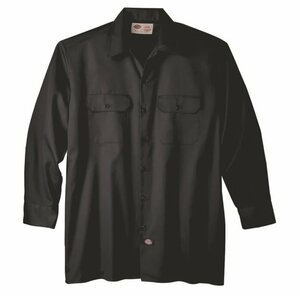 送料無料！Dickies ディッキーズ 574 ロングスリーブワークシャツ 長袖 USAモデル BLACK XL