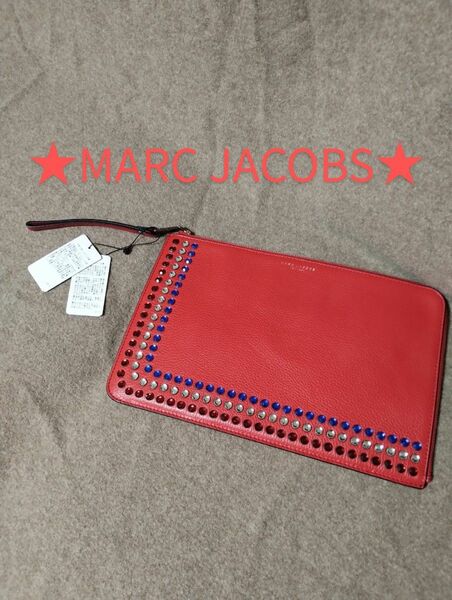 【★新品タグ付★高級★】☆MARC JACOBS☆オールレザー クラッチバッグ セカンドバッグ