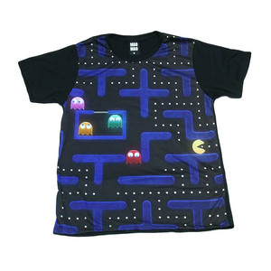 ゲーム オンライン パックマン PACMAN 伝説 人気 ストリート系 スケーター デザインTシャツ おもしろTシャツ メンズTシャツ 半袖 ★E821L