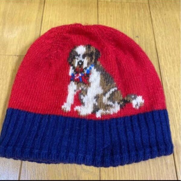 GAP ウールニット帽 犬柄 ギャップ ベビー 6ヶ月