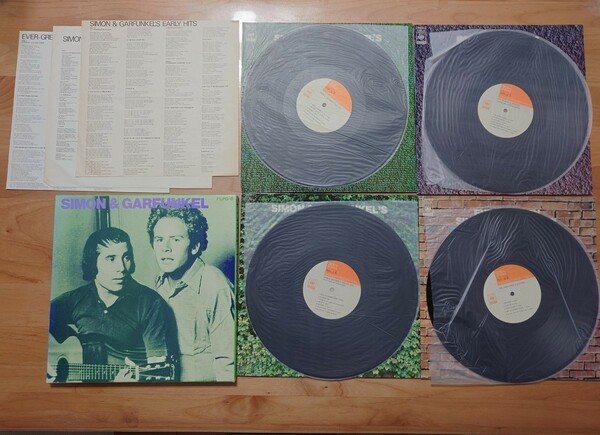 ★サイモンとガーファンクル全曲集 Simon & Garfunkel★FCPD-8★4LPレコード★歌詞カード汚れあり★中古品★