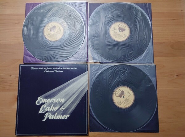 ★ELP Emerson, Lake & Palmer★Welcome Back My Friends to the Show That Never Ends - Ladies and Gentlemen★3LP★中古品 ★英国盤