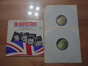 ★ビートルズ The Beatles★ビートルズストーリー The Beatles' Story★2LPレコード★中古品★ジャケット割れ、汚れ