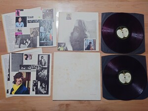 * Beatles The Beatles*The White Album* serial number 4keta* jacket etc. dirt equipped *2LP record * secondhand goods * red record * lyric sheet separation 