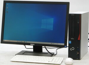 富士通 ESPRIMO D583/K FMVD12013 ■ 22インチ 液晶セット ■ Celeron-G1840/DVDROM/省スペース/Windows10 デスクトップ