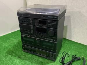 （S577）Panasonic SA-CD370 オーディオ機器 システムステレオ パナソニック カセット コンポ　通電OK　ジャンク