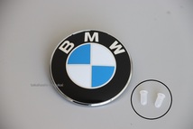 新品 E46 コンパクト トランク用 BMW純正 エンブレム＋グロメット【51148203864 (φ78mm)・51148209932】316Ti・318Ti・325Ti_画像1