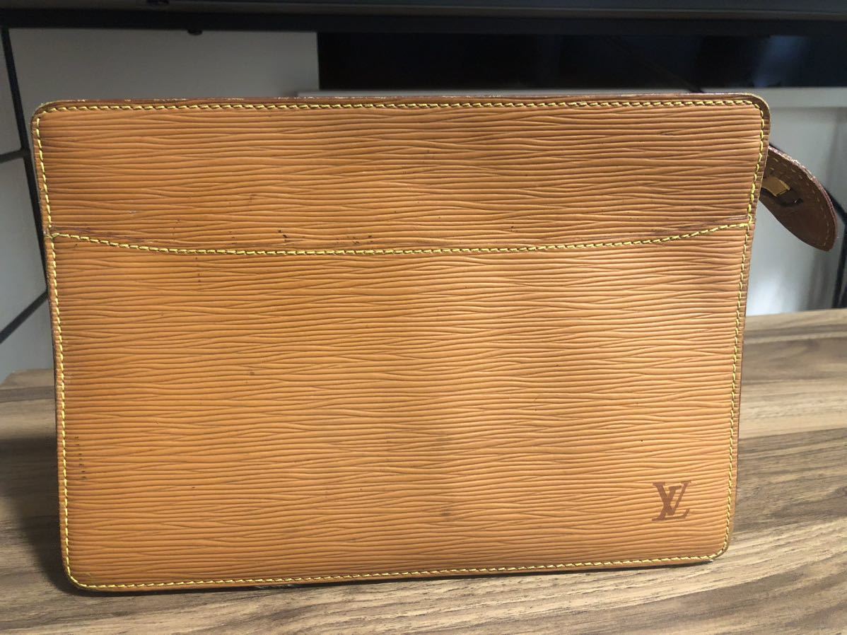 フラワーB ブルーグレイ LV ヴィトン〜セカンドバッグ メンズ エピ