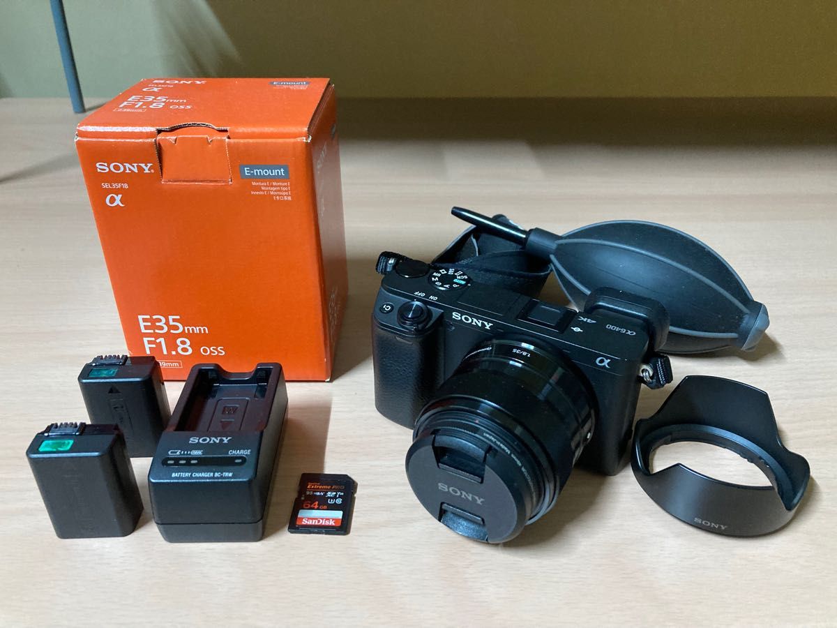 配送員設置 SONY 専用 Canon セット レンズキットEOS SEL35F18 α6400