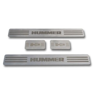 【CODE9】HUMMER/ハマー H3　ステンレス 鏡面 ドアシルプレート H3CM-020S