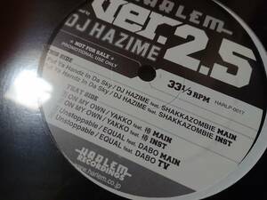 HARLEM ver.2.5 非売品 未使用 未開封 DJ HAZIME DABO EQUAL SHAKKAZOMBIE レコード アナログ m.o.s.a.d. 