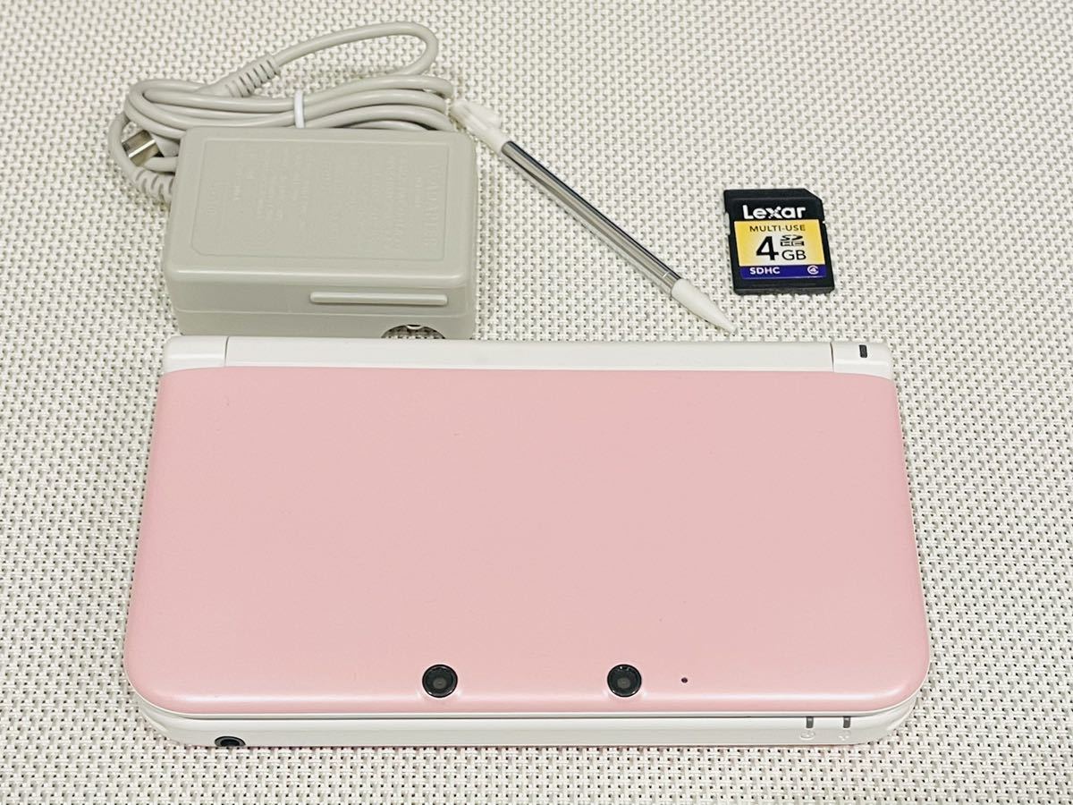 Newニンテンドー3DS LL ピンク×ホワイト 携帯用ゲーム本体 テレビ 