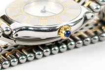 【美品】Cartier カルティエ 高級ブランド腕時計 マスト21 サファイア 125 000P 動作確認済み【MP79】_画像7