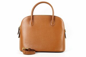 【美品】CELINE セリーヌ ボリード型 2WAYショルダー ハンドバッグ ブラウン系 ブランド鞄【NU90】