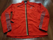 adidas アディダス CLIMA COOL ウインドジャケット オレンジ メンズS USED_画像1