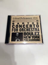即決 CD ピエール・ブーレーズ バルトーク 管弦楽のための協奏曲 ニューヨーク.フィルハーモニック Bartok Concerto for Orchestra Boulez _画像1