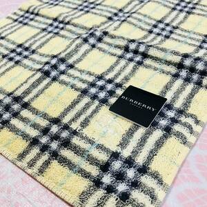 【人気柄】新品/BURBERRY/タオルハンカチ/正規品/バーバリー/綿100%/未使用/即決/匿名発送/ノバチェック/ハンドタオル/ホースマーク/黄色/3