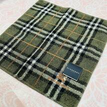 【人気】新品/BURBERRY/タオルハンカチ/正規品/バーバリー/綿100%/未使用/即決/匿名発送/ノバチェック/ハンドタオル/ホースマーク/緑/3_画像1