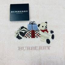 【レア】新品/BURBERRY/タオルハンカチ/正規品/バーバリー/未使用/即決/匿名発送/日本製/ノバチェック/クマ/ピンク/テディベア/くま/_画像3