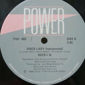 12★ROCKY M. / DISCO LADY (EURO/DISCO名曲!レアなカナダ盤) の画像2