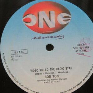 12★BON TON / VIDEO KILLED THE RADIO STAR (ITALO/DISCO/THE BUGGLESカバー/イタリア盤)の画像2