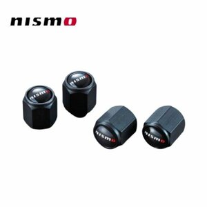 正規品 NISMO ニスモ エアバルブキャップセット 4個入り　nismoロゴ/ブラックアルマイト (99927-RN302