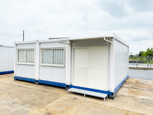 [ Kanagawa departure ] super house container storage room . unit house 12 tsubo used temporary prefab office work place 24 tatami real . raw . road place .. place direct sale place agriculture 