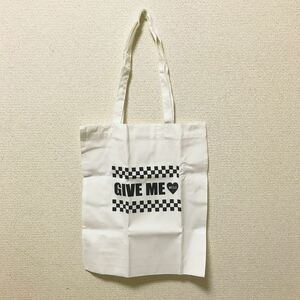 【新品】WEGO ウィゴー　白　ホワイト　Give me ギブミー　エコバッグ　トートバッグ