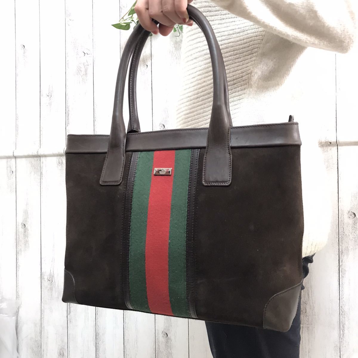 GUCCI シェリーライン トートバッグの値段と価格推移は?|377件の売買 ...