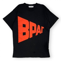 18AW Gosha Rubchinskiy ゴーシャラブチンスキー G013-T011 半袖 BPAT ロゴ プリント Tシャツ S/S 丸首 コットン トップス S ブラック_画像1