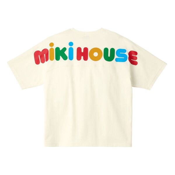 【新品未使用】ミキハウス バックロゴ半袖Tシャツ 大人用